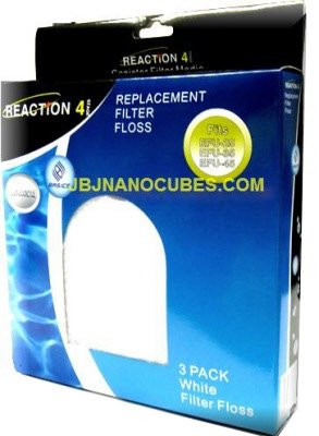JBJ Reaction Canister Filter Replacement Filter Floss, 3-Pack