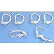 6 Sterling Silver Lever Back Earrings Earwires Findings