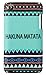 Hakuna Matata Mint Aztec Pattern Embossed Hard Case for Apple iPod Touch 4, 4G (4th Generation) - Includes DandyCase Keychain Screen Cleaner [Retail Packaging by DandyCase]