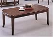 Contemporary Sleek Deep Brown Wood Coffee Table By Coaster Furniture