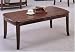 Contemporary Sleek Deep Brown Wood Coffee Table By Coaster Furniture