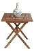 LNO79064 - Eucalyptus Outdoor (Indoor) Garden Folding Table - Solid FSC Hard Wood (Natural Color)