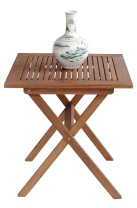 LNO79064 - Eucalyptus Outdoor (Indoor) Garden Folding Table - Solid FSC Hard Wood (Natural Color)