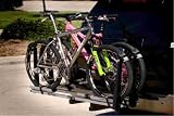 Folding 2-Bike Wheel Mount Bike Rack for 1.25 inch Hitch