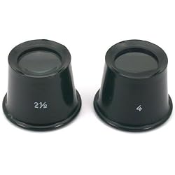 2 2.5x 4x Eye Loupes Jewelers Watchmakers Magnifiers