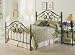 Dynasty Autumn Brown Finish Full Size Wrought Iron Metal Bed
