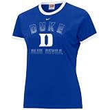 Nike Duke Blue Devils Royal Blue Ladies Gradient Ringer T-shirt