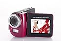 Aiptek T8Pro Camcorder (SD Karte, 4-fach digital Zoom, 6,1 cm (2,4 Zoll) Display, HDMI Kabel, inkl. USB 2.0) rot