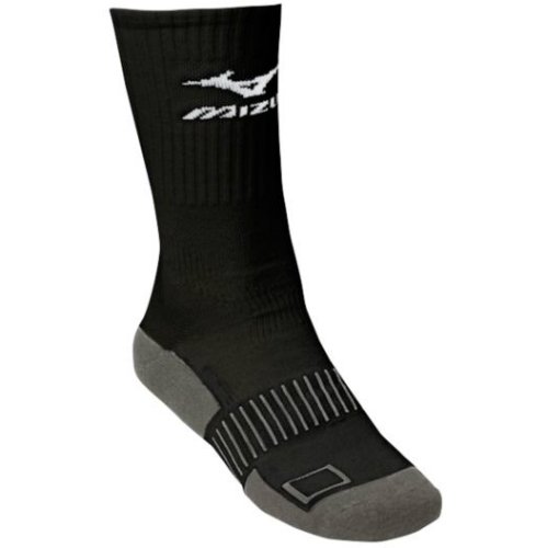 Mizuno Performance Plus Crew Sock, Small, Black