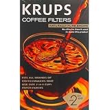 Krups 981-10 Naturally Pure Brown Coffee Filters For 4 & 8 Cup Coffee Makers