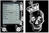 Skull King Black Design Protective Decal Skin Sticker for Sony Digital Reader PRS-505 Models