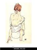 Egon Schiele (Female Seated) Art Poster Print - 24 X 32