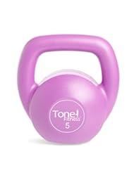Sports: Tone Fitness Vinyl Kettlebell, 5-Pound, Pink - Cap Barbell, Inc. - - DROP SHIP