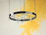 Rogar 80xx Custom Round Pot Rack w/ Grid and Optional Additional Pot Rack Hooks
