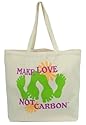 Make Love not Carbon Reuseable Shopping Tote.