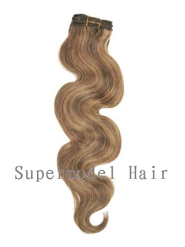 Extensions Haarverl&auml;ngerung 45 cm gewellt - 100 % Echthaar - Braun/Blond- 4/27 Preisvergleich