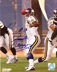 Daunte Culpepper Minnesota Vikings Autographed / Signed 8x10 Photo