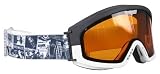 Grenade Flyer Limited Snowboard Goggles - Black / White Frame - Amber Lens