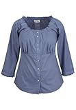 Avenue Plus Size Textured Ruffle Trim Shirt