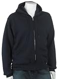 Soffe Men's Zip Front Hooded Fleece, Navy, Large