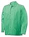 Welding Jacket, L, 30", Green