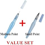 Pentel - Aquash Water Brush Medium Point & Small Point 2 Pens Profesional Arts Value Set