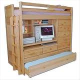 Birch Youth Computer Loft Bed