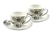 Churchill China Sanderson Etchings & Roses, Milan Coffee Cup & Saucer Set of 2, Giftboxed