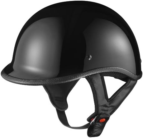 GLX Polo Half Helmet (Black, Small)