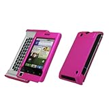 Premium Hot Pink Rubberized Snap-On Cover Hard Case Cell Phone Protector fo ....