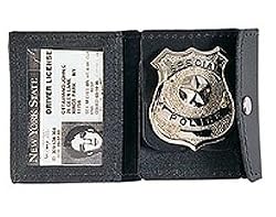 Leather Police I.D. & Badge Holder