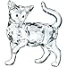 Swarovski Crystal Mother Cat