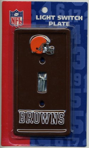 Cleveland Browns Ceramic Light Switch Cover