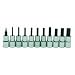 JH Williams WSM-11TRC 11-Piece 1/4-Inch Drive Hex Bit Socket Set