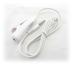 New White Color Headset Hands Free 3.5mm Adapter + Microphone for Apple iPod Touch iTouch 1 2 3 iPhone 2 3g 3gS