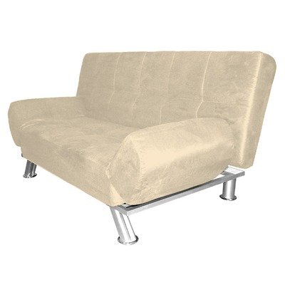 Microfiber Futon Convertible Sofa Camel Color