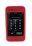 Kroo Silicone Case for iPhone 3G, 3G S (Red)