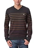 O’Neill Lm Stringer Pullover – Pull Rayé Col V – Homme – Gris – S O’Neill Lm Stringer Pullover – Pull Rayé Col V – Homme – Gris – S