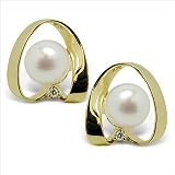 Flair Japanese Akoya Cultured Pearl Earring