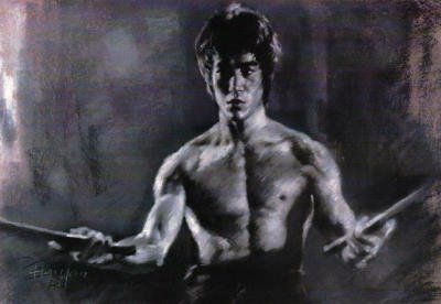 Bruce Lee Enter the Dragon Karate Nunchucks Movie Poster - 11x17