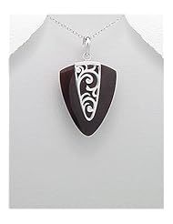Shell Pendant Necklace In 92.5 Sterling Silver