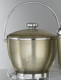 Review Kraftware  / Kraftware 90824 Quatro Amber 3 Quart Ice Bucket with Stainless Liner, Handle, Base and Knob