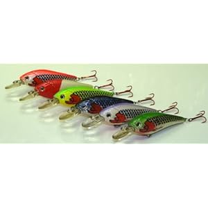 6 Set L6I Injured Shad Custom Lures - Plugs Crankbaits Bass Fishing Set L5i