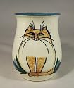 Flame Point Siamese Cat Ceramic Mug created by Moonfire Pottery
