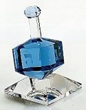 Badash Cobalt Crystal Dreidel On Stand H3