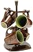 Café 4-pc. Mug Set with Mug Tree - Green