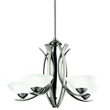 Kichler Lighting 42159AP Bellamy 5-Light Halogen Chandelier, Antique Pewter