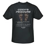 "Dual Survival Cody's Pedicure T-Shirt - Charcoal Grey, XXXL"