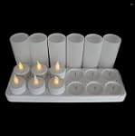 Set de 12 bougie � led rechargeable-l...