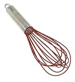 Cuisipro Silicone Piano Whisk 10 Red